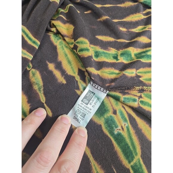 Vocal Women's Size Small Embellished Fleur-De-Lis Rhinestone Long Sleeve Tunic - Picture 4 of 8